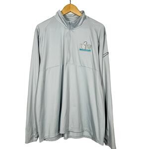 Nike Dri Fit Superbowl LIIV Long Sleeve Pullover Top Shirt Athletic - XXL